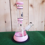 Grace Glass - Pearl Series Pink Bong - H: 30cm