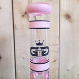 Grace Glass - Pearl Series Pink Bong - H: 30cm