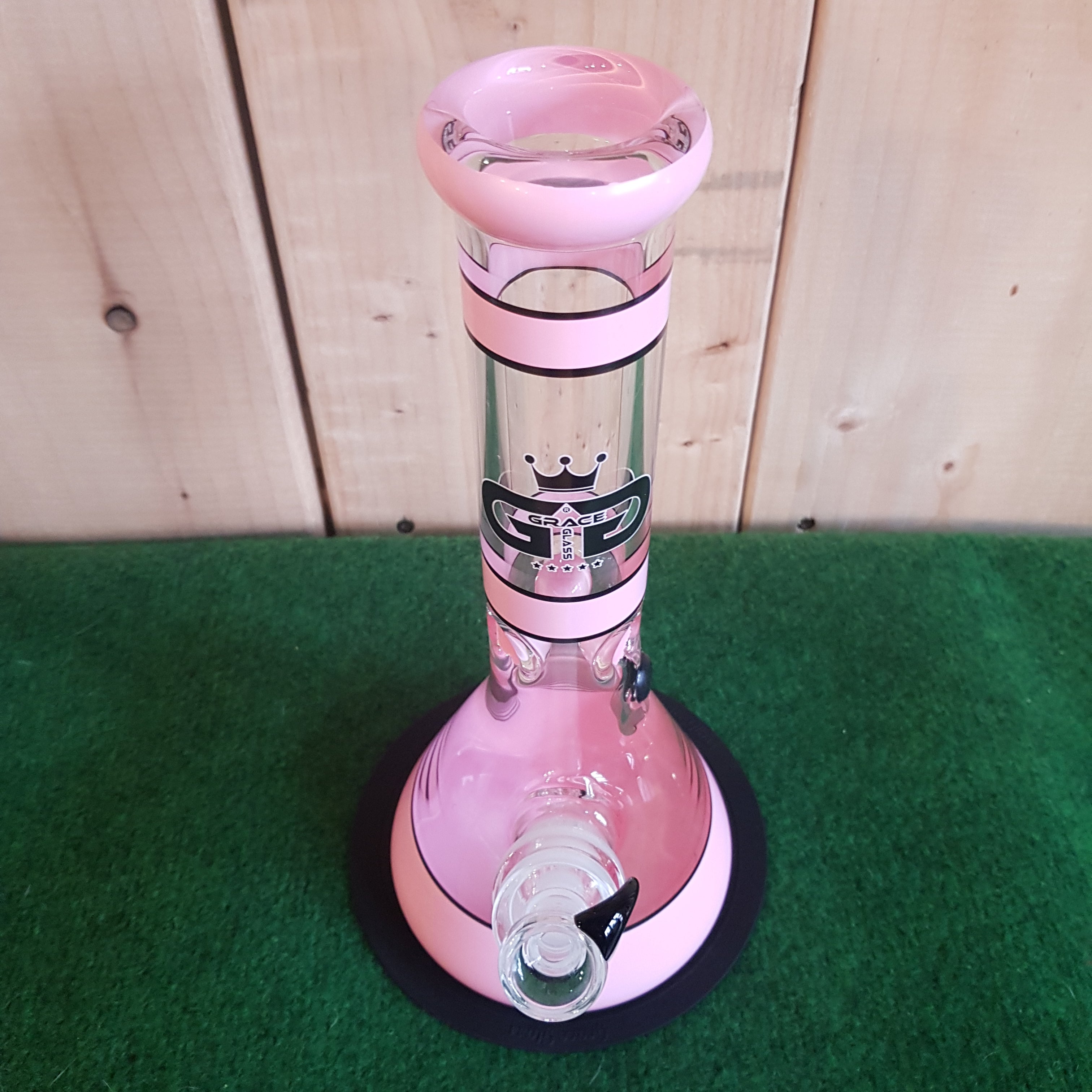 Grace Glass - Pearl Series Pink Bong - H: 30cm