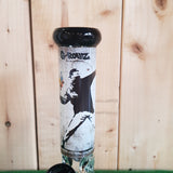 G-Rollz Banksy "Flower Thrower" - Straight Glass Bong - H: 35cm