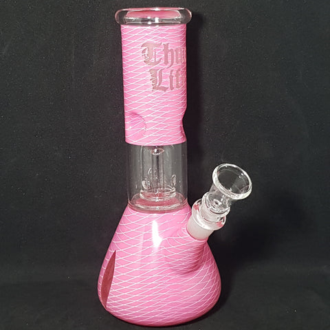 Thug Life - Glass Bong - Pink Beaker - H: 21cm