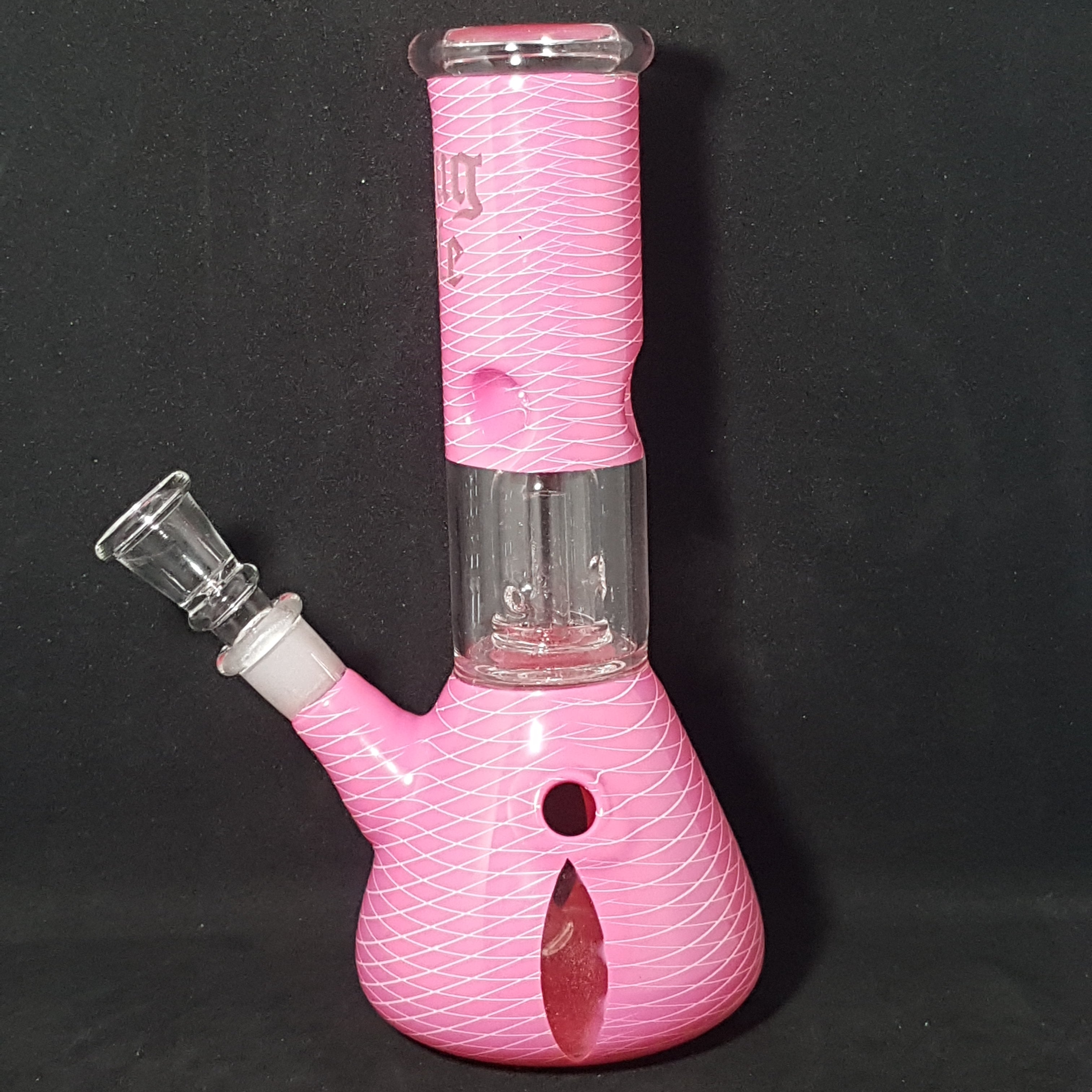 Thug Life - Glass Bong - Pink Beaker - H: 21cm