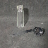 Small Glass Vial with Screw Cap and Spoon
