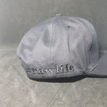RAW Flat Snapback Poker Cap - Black on Black