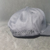 RAW Flat Snapback Poker Cap - Black on Black