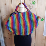 Rainbow Coloured Handmade Beach Bag