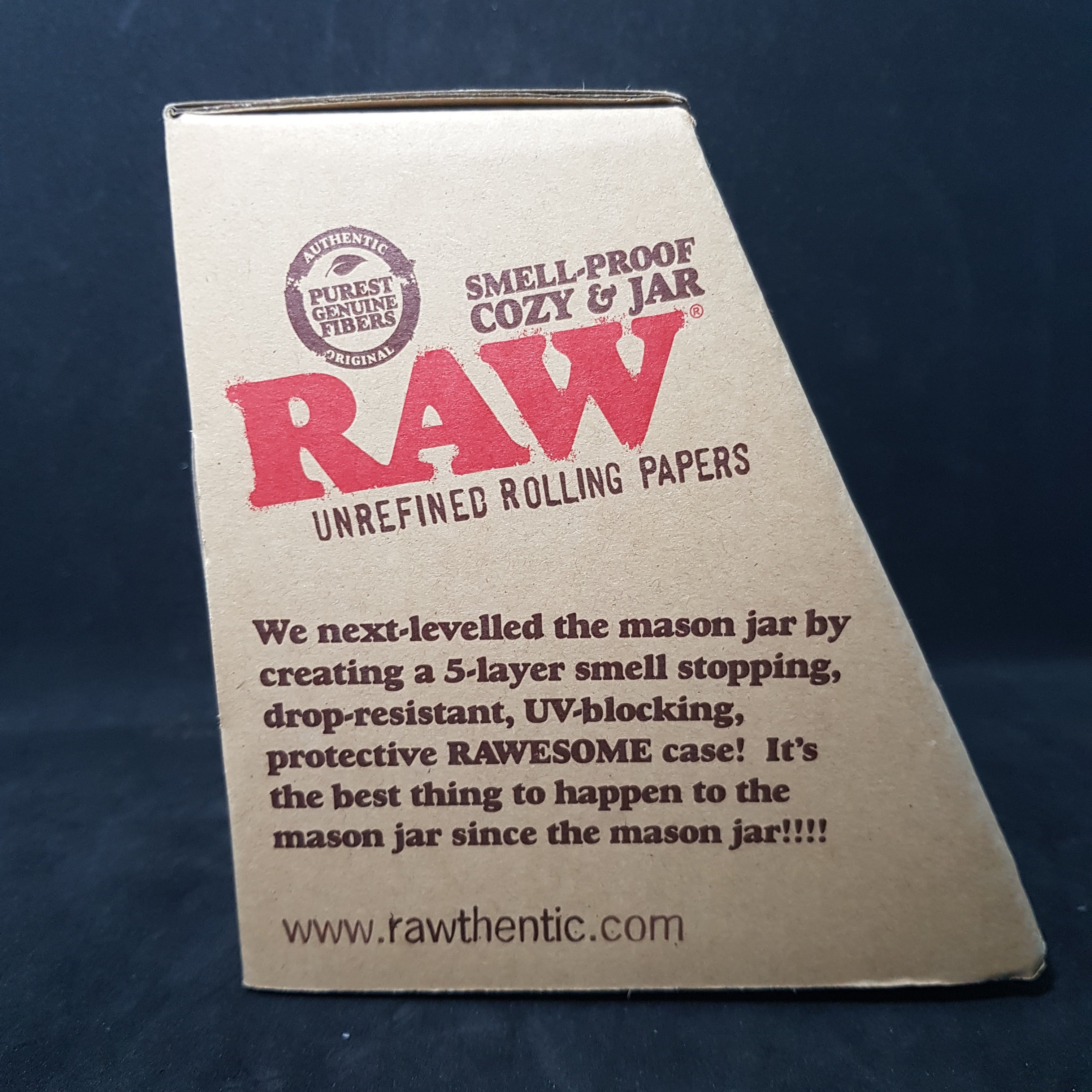 RAW Smell Proof Cosy and Mason Jar - Large 16oz