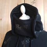 RAW Rawler - Black on Black Zip Hoodie with Rolling Tray