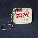 RAW Mini Rolling Tray Metal Keyring