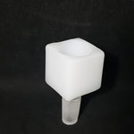 White Cube Glass Bowl - 14mm Male