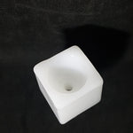 White Cube Glass Bowl - 14mm Male