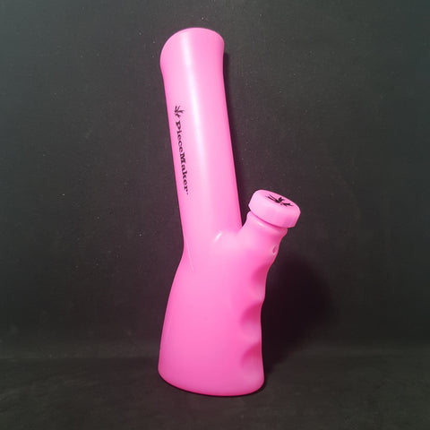 PieceMaker "Kolt" Miss Pinky Glow Silicone Bong - 23cm (Ø40mm)