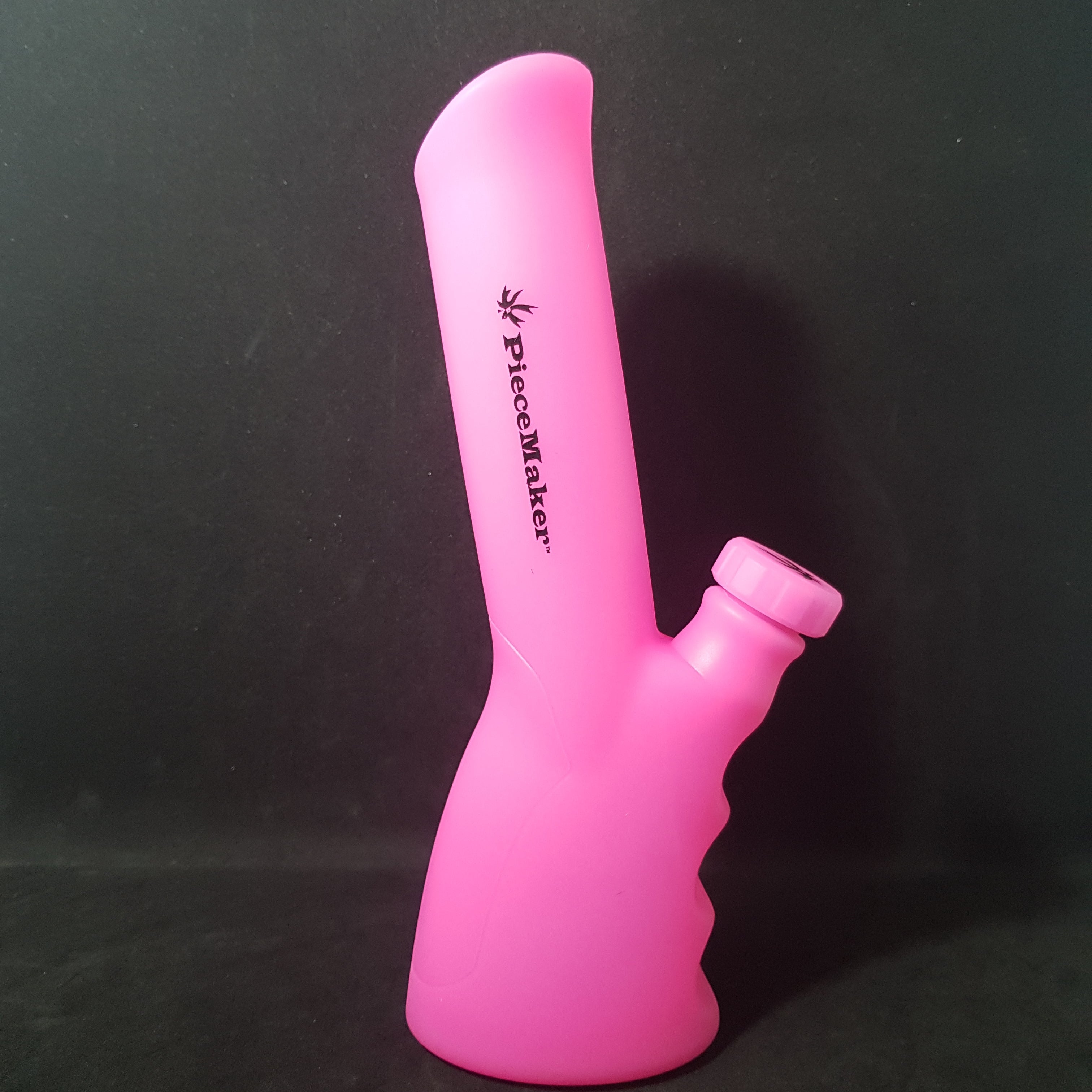 PieceMaker "Kolt" Miss Pinky Glow Silicone Bong - 23cm (Ø40mm)