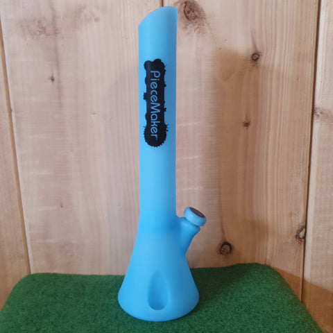 PieceMaker "Kirby" Indy Glow (Blue) Silicone Bong - 37cm (Ø45mm)