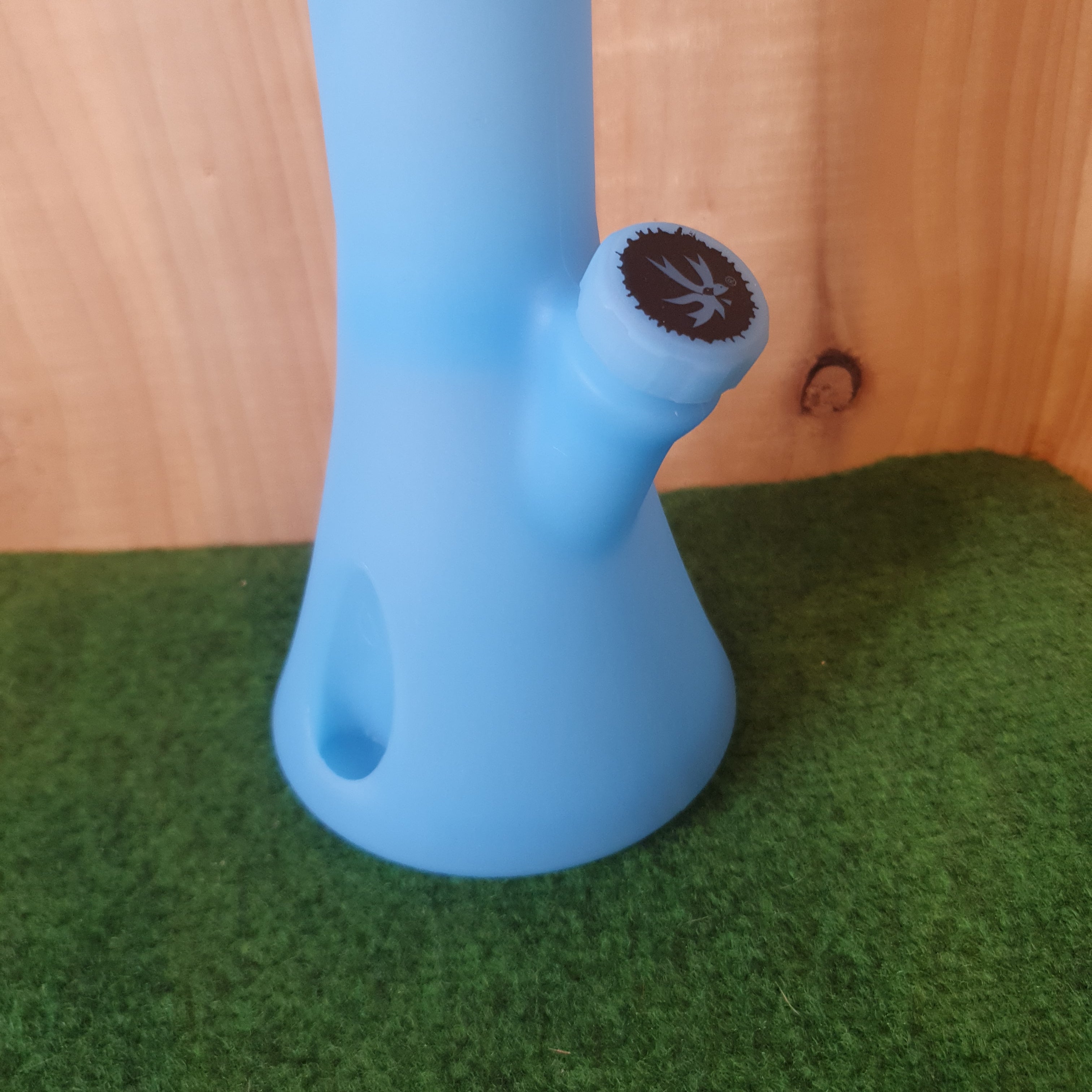 PieceMaker "Kirby" Indy Glow (Blue) Silicone Bong - 37cm (Ø45mm)