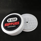 R420 White Plastic 2 Piece Grinder - 60mm