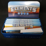 Elements Kingsize Rice Paper Smoking Set - Papers, Tips + Metal Tin