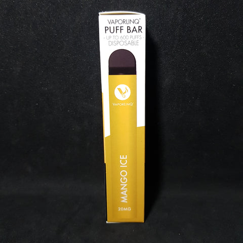 Vaporlinq 20mg - 600 Puffs - Disposable Vape Pen - Mango Ice
