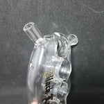Black Leaf - Knuckle Duster Pipe / Joint Holder - Clear Glass
