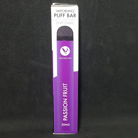 Vaporlinq 20mg - 600 Puffs - Disposable Vape Pen - Passion Fruit