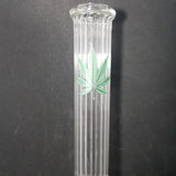 Glass Bong - Leaf Design - 40cm