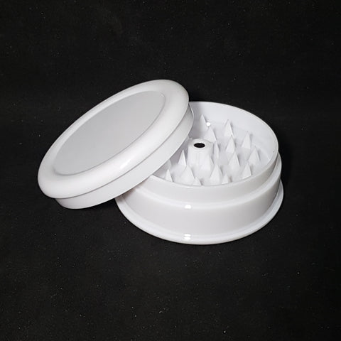 White Plastic 2 Piece Grinder - 60mm