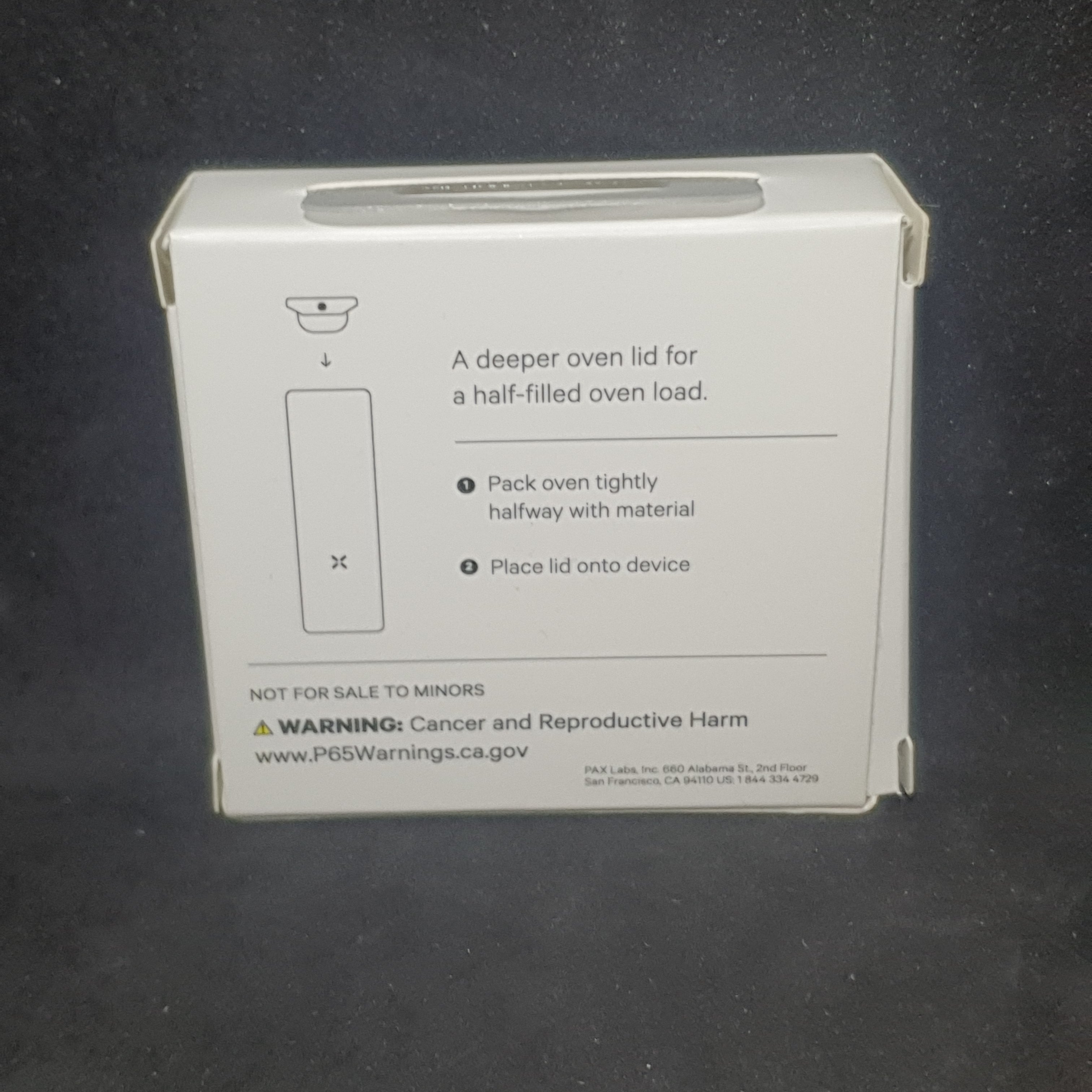 PAX Half Pack Oven Lid