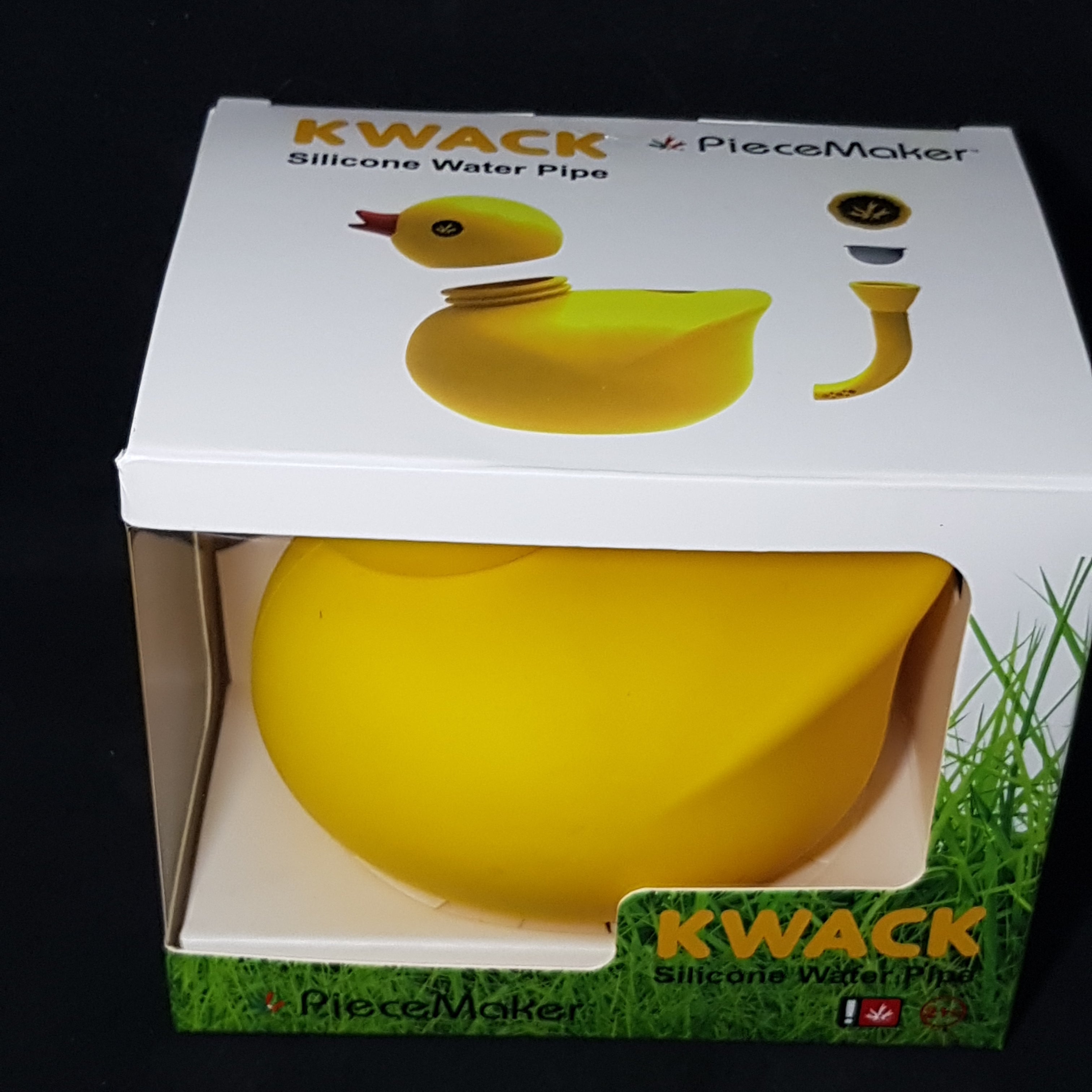 PieceMaker "Kwack" Silicone Water Pipe - Yellow