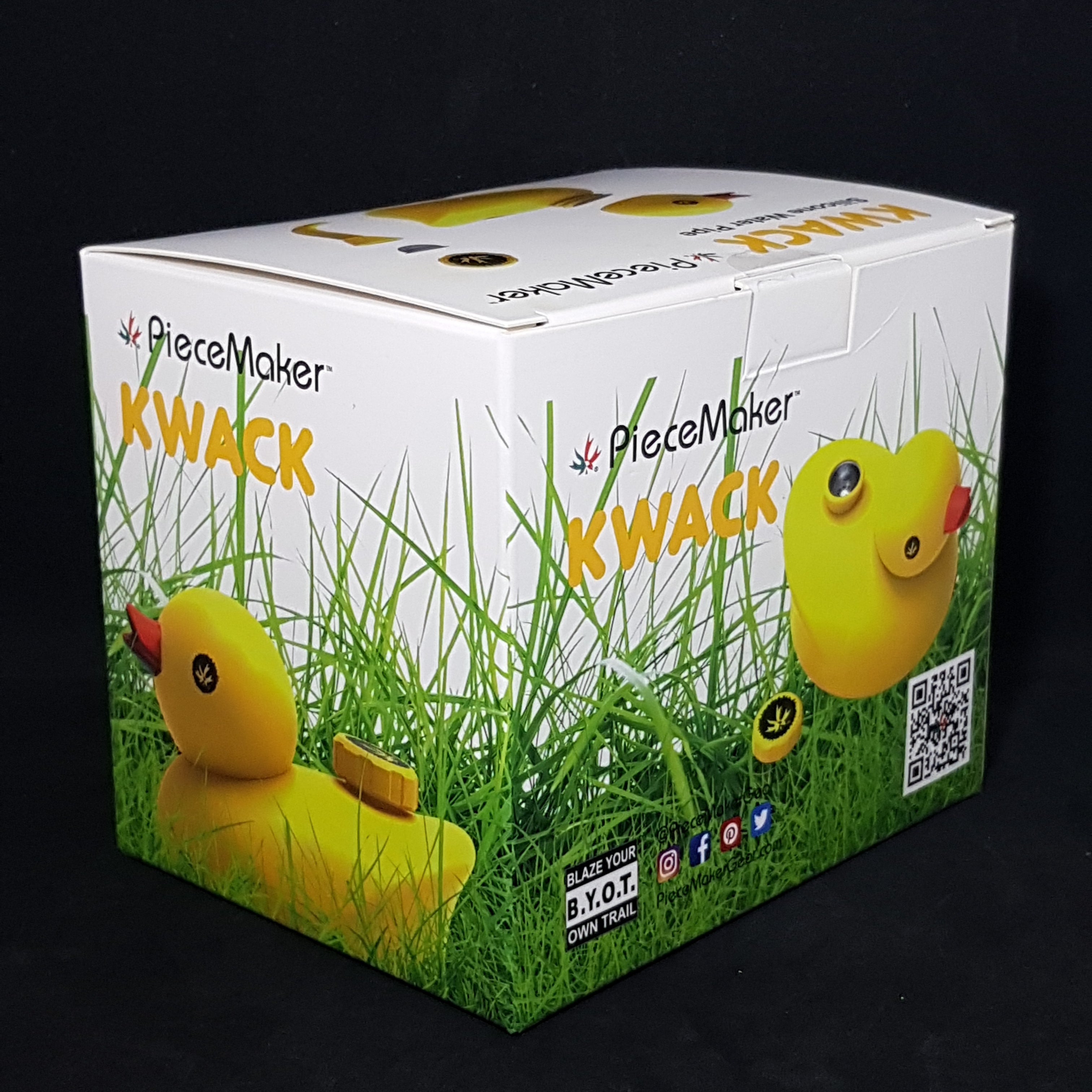 PieceMaker "Kwack" Silicone Water Pipe - Yellow