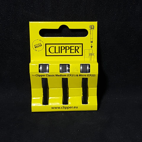 Clipper Lighter Flints  - 3 Pack Complete Wheels