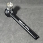 Pool Glass Pipe with Metal Bowl - 115mm