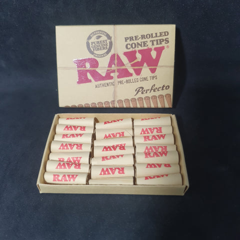 RAW Perfecto Pre-Rolled Cone Tips - 21 Pack