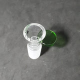 Glass Bowl - 18mm Male - Funnel Type with Coloured Handle