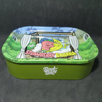 Metal Tin with Rolling Tray Lid - 180x140mm - Strawberry Banana