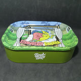 Metal Tin with Rolling Tray Lid - 180x140mm - Strawberry Banana
