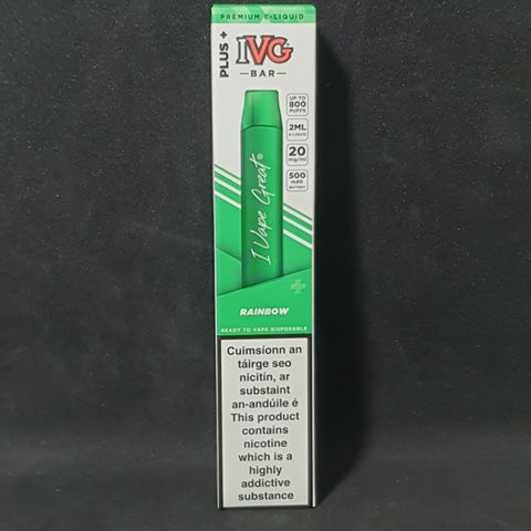 IVG Bar 20mg - 800 Puffs - Disposable Vape Pen - Rainbow