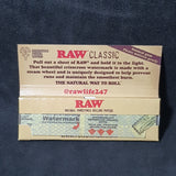 RAW Classic Single Wide - Single Window - Cut Corners - 50 Leavesv