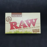 RAW Organic Hemp Single Wide - Double Window - 100 Leaves