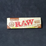 RAW Organic Hemp Single Wide - Single Window - Cut Corners - 50 Leaves