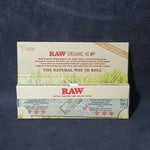 RAW Organic Hemp Single Wide - Single Window - Cut Corners - 50 Leaves