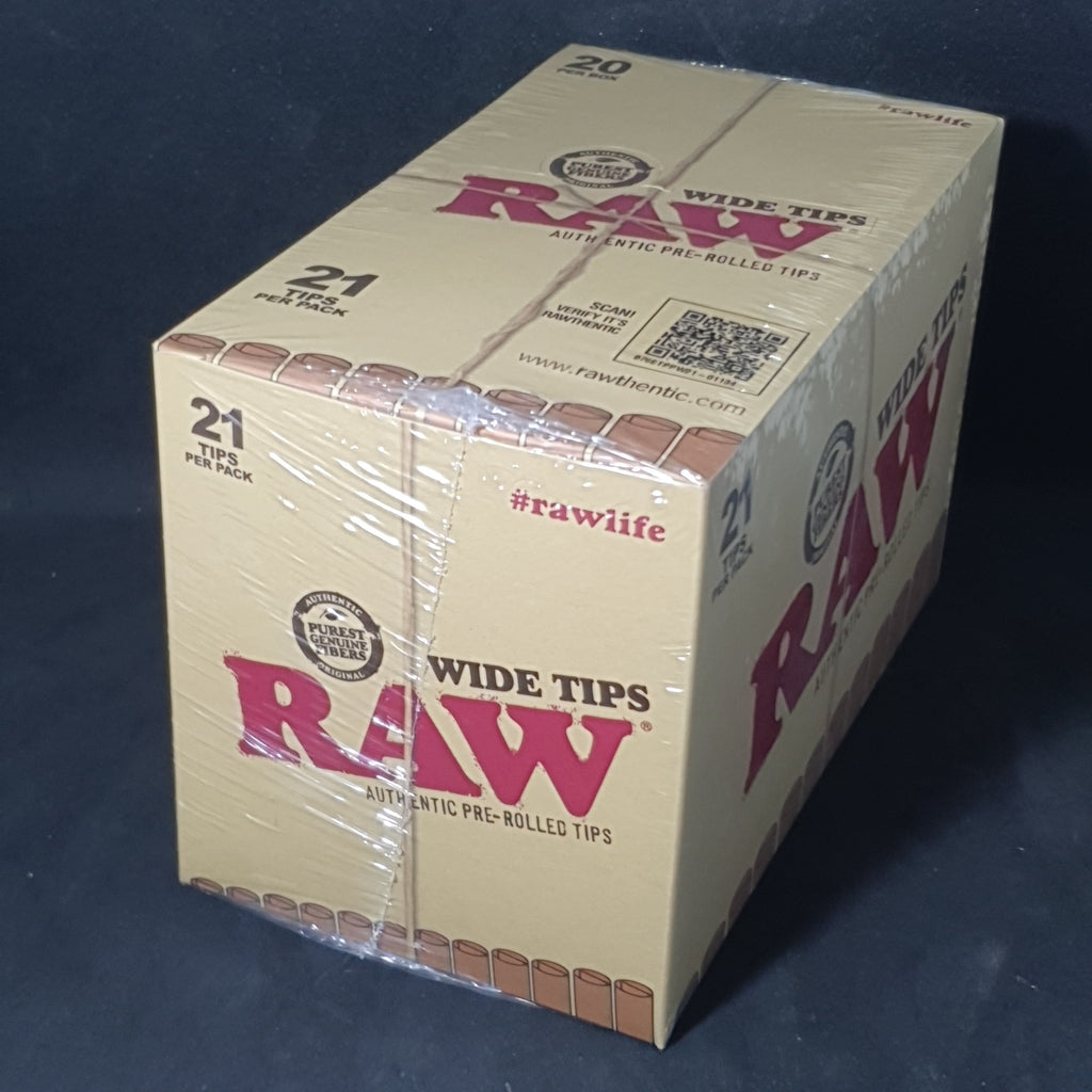 RAW Pre-Rolled WIDE Tips - 21 Pack – R420 Supplies