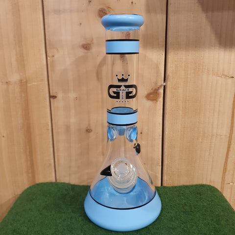 Grace Glass - Pearl Series Blue Bong - H: 30cm
