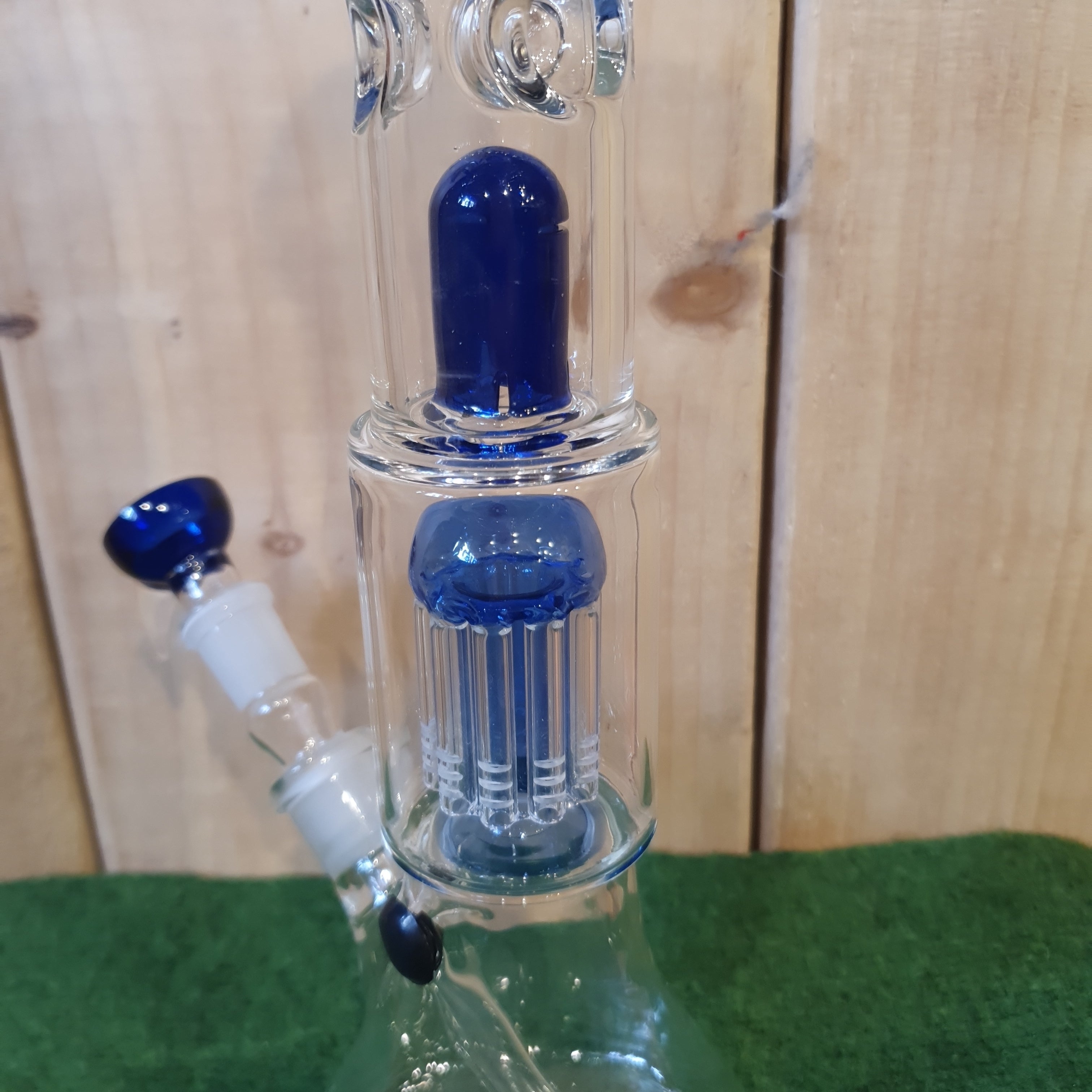 Grace Glass - OG Series - Blue Shotgun Bong - H: 37cm