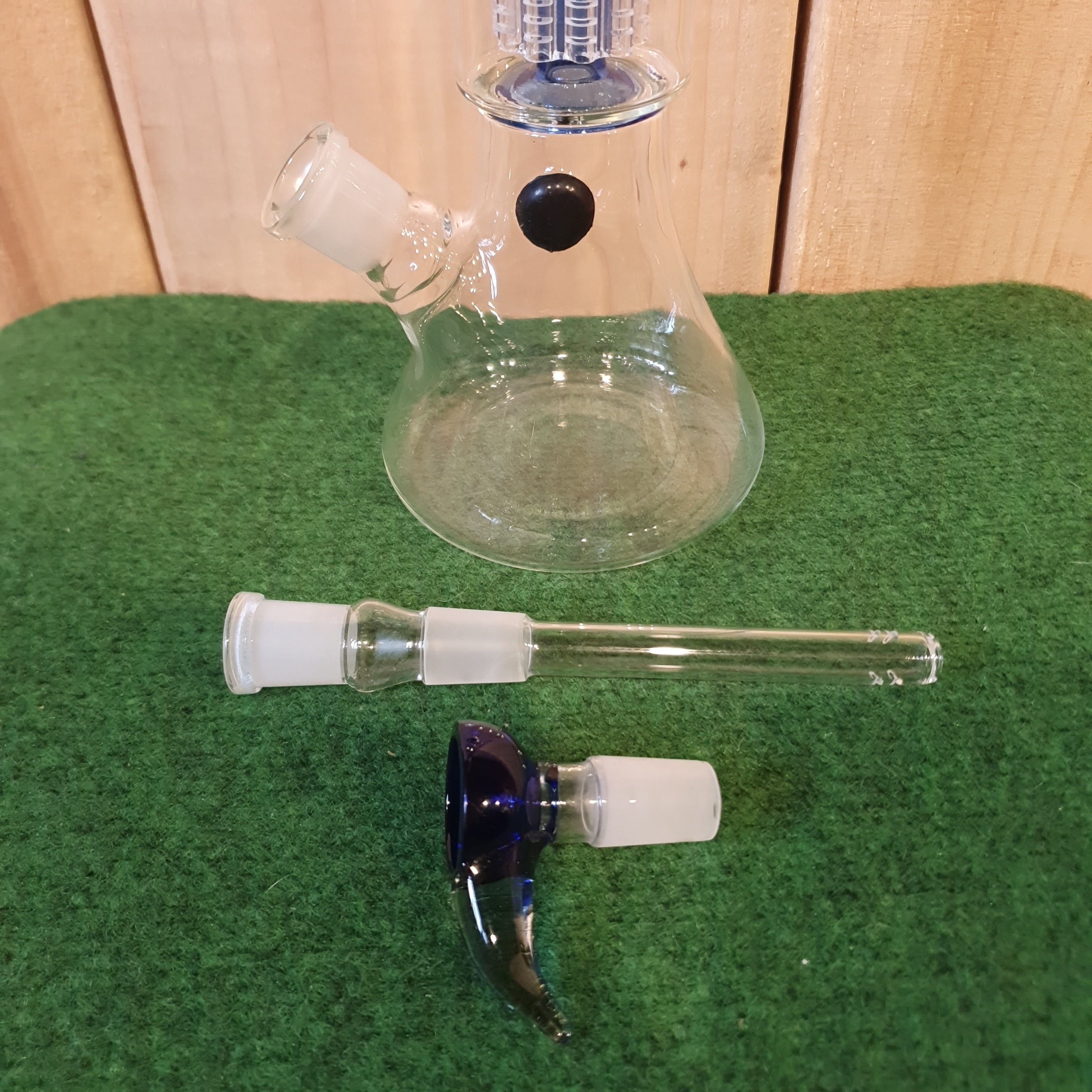 Grace Glass - OG Series - Blue Shotgun Bong - H: 37cm