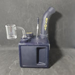 PieceMaker "Kube" Indy Glow (Black) Silicone Dab Rig / Bong - 19cm (Ø23mm)