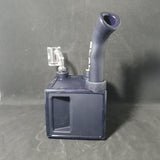 PieceMaker "Kube" Indy Glow (Black) Silicone Dab Rig / Bong - 19cm (Ø23mm)