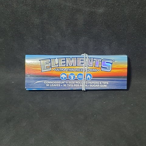 Elements 1 1/4  Connoisseur - Ultra Thin Rice Papers & Tips