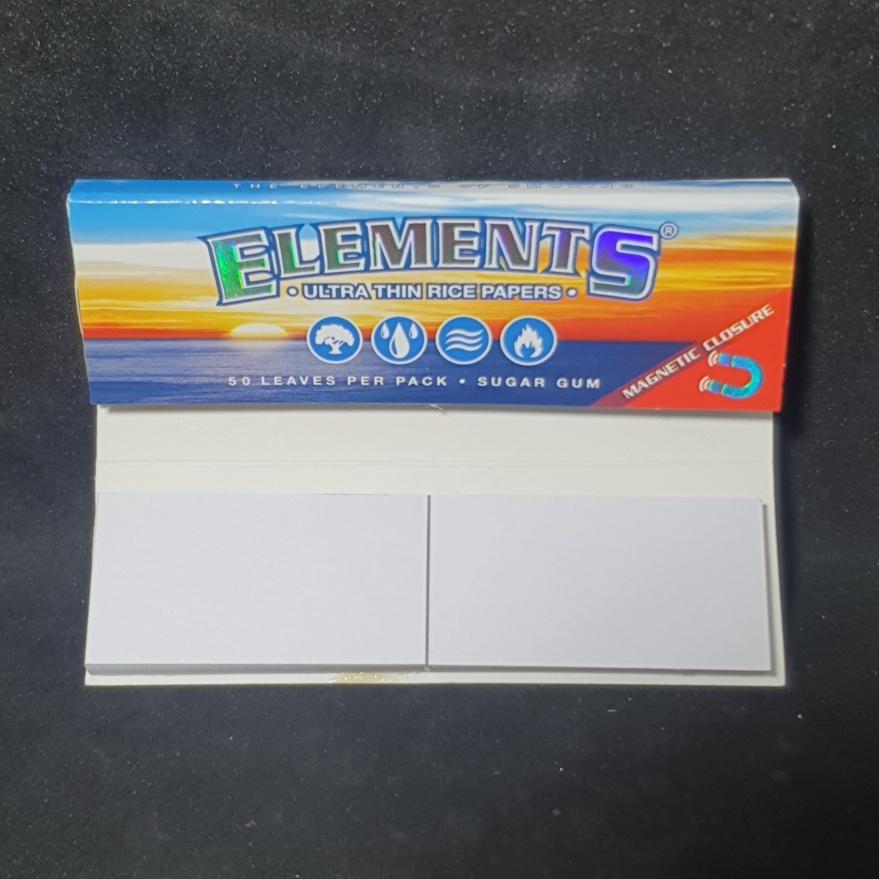 Elements 1 1/4  Connoisseur - Ultra Thin Rice Papers & Tips
