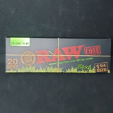 RAW Black Organic 1 1/4 Cones - 20 Pack