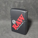 RAW Zippo Lighter - Black with Logo